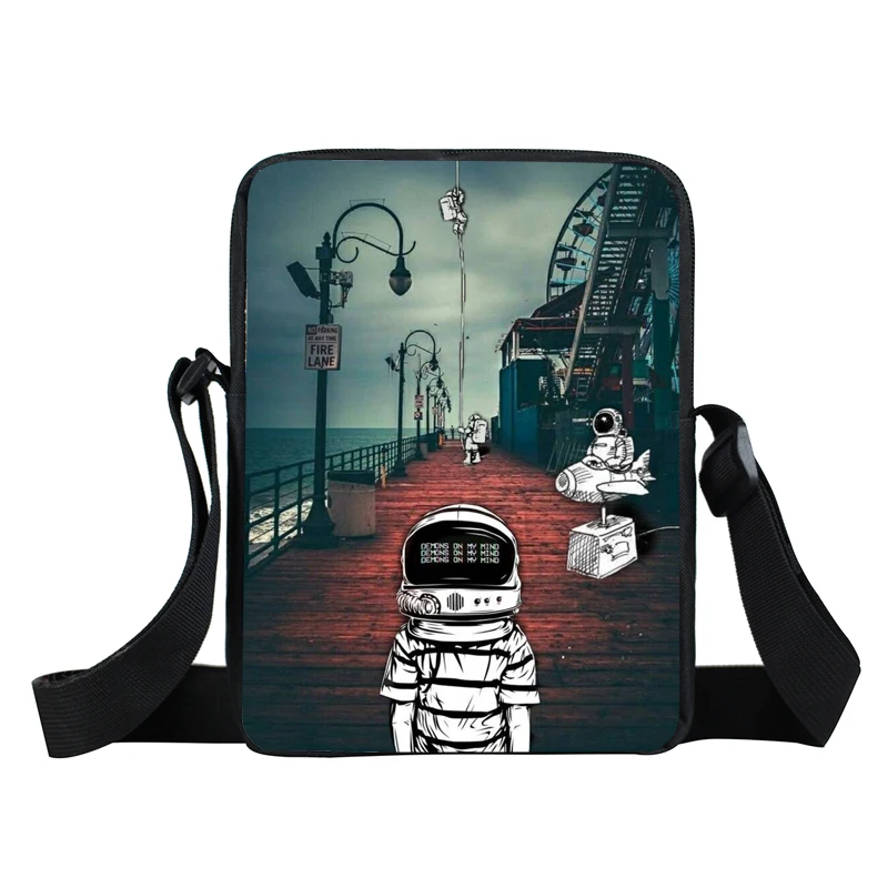 COOLOST Space Man Pattern Print Mini Messenger Bag Crossbody Bag SchoolBag for Girl Children Kids Shoulder Bags, Black
COOLOST Space Man Pattern Print Mini Messenger Bag Crossbody Bag SchoolBag for Girl Children Kids Shoulder Bags, Black