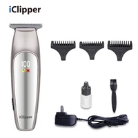 

iClipper-M2s Professional LCD Display Hair salon electric rechargeable cordless mini barber hair trimmer clipper