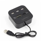 Support Micro TF SD M2 MS MMC Card USB2.0 Hub 3 Port USB HUB Card Reader Multi USB Splitter Combo