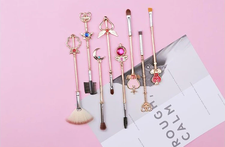 metal makeup brush set