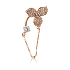 New arrival wedding rose gold color fashion custom made brooches