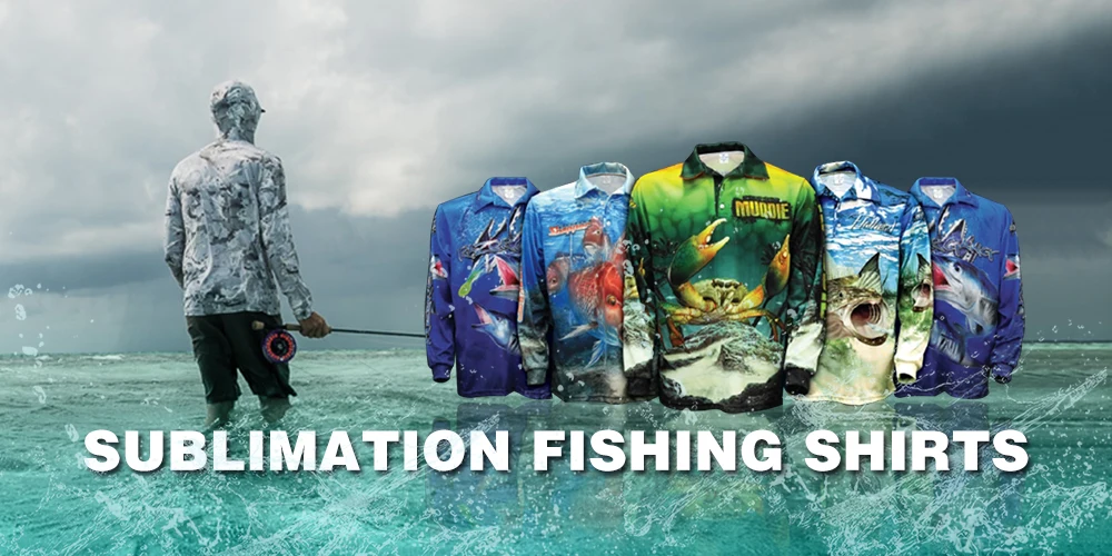 anti-uv breathable sublimation polyester with spandex fishing