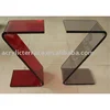 Colored Acrylic Z Shape Side Table