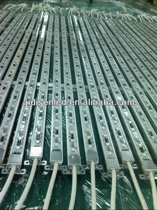 48pcs smd5050 programmed rigid rgb led light bar, 12volt