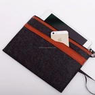 Logo Customization Document 2020 New Design Customized High Quality Felt Zipper Document File Bag
