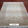 charming flowers persian rugs hand made 100% pure silk carpet iran rugs