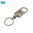 Custom logo die cast metal buckle keychain, blank laser engraving keychain