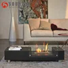 2016 modern coffee table style free standing bio ethanol fireplace