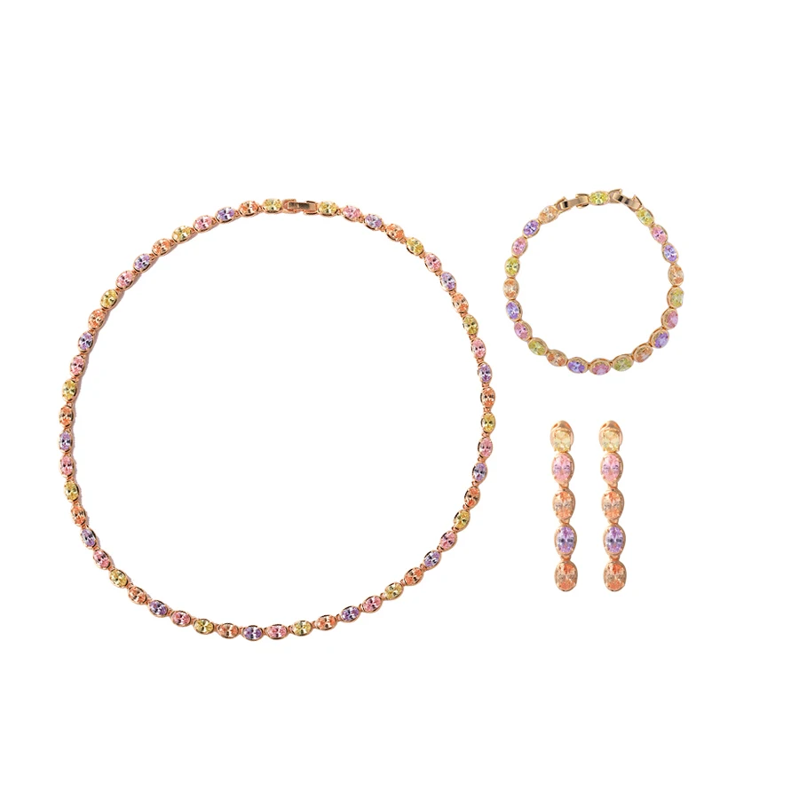 65471 Xuping fashion bridal gold jewelry zircons jewelry set, 18k gold color
65471 Xuping fashion bridal gold jewelry zircons jewelry set, 18k gold color