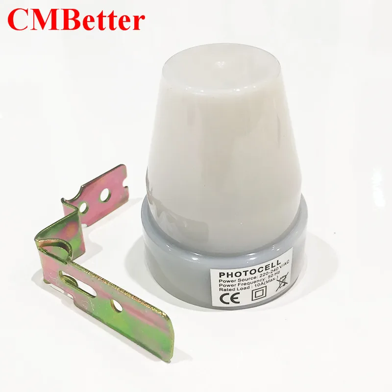 nEw   Adjustable Outdoor Use Light Sensor,Automatic Light Sensor Switch 220V-240VAC 10A Load Current (8)