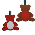 Bear Shape Frame for Kid Cute Paper Crafts Photo Frame Matboard Custom Design for Christmas Home Decoration Gift