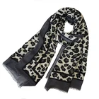 Hot sale popular leopard print polyester scarf factory Sale