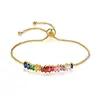 Foxi Jewelry for sale Ms. Crystal CZ Rainbow Gold Bracelet