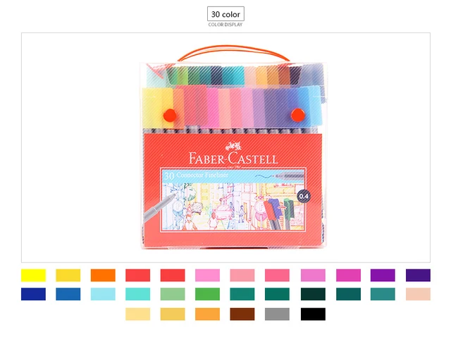 Faber-Castell Water Color Markers Pens Set for Kids Puzzle Portfolio Design  Brush Pen Drawing Kawaii Colores School Stationery