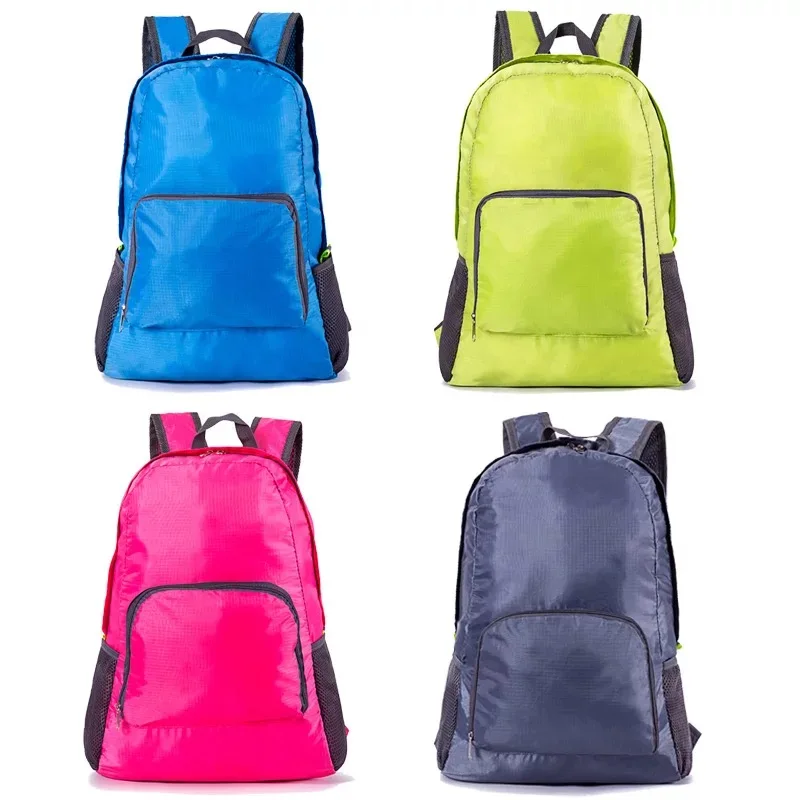 Custom printing Outdoor Nylon Lightweight Waterpoof Foldable Backpack