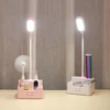 Hot Modern Flexible Reading Study Desk Lamp USB Rechargeable LED Table Light with Penholder
