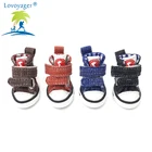 LOVOYAGER wholesale pet accessories canvas dog shoes non slip blue jean dog sneakers dog boots