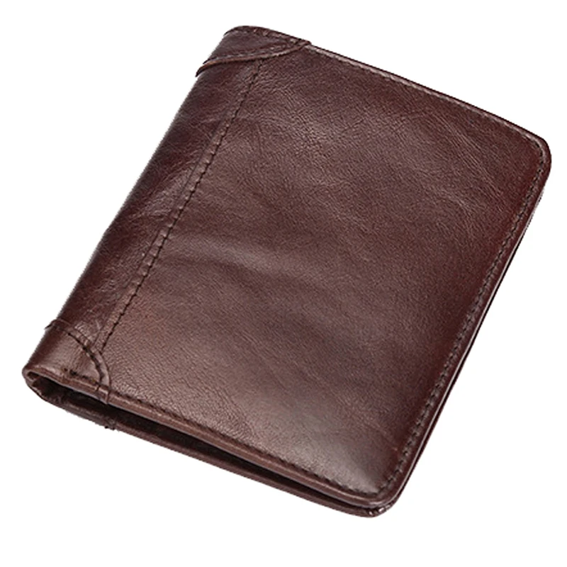 Vintage cowhide men's wallet slim short folding casual purse genuine leather money clip wholesale, Brown
Vintage cowhide men's wallet slim short folding casual purse genuine leather money clip wholesale, Brown