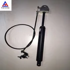 controllable rigid gas spring with cable and button lever for recliner sofa and chair