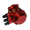 China custom high pressure 3 port aluminum red anodized billet fuel pump maniofold for race car oil system