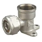 wall plated multifunctional elbow fitting,brass pression fittings for pex-al-pex pipes