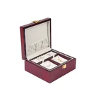Wooden Jewelry Box Organizer Painting Case for Earrings Rings Necklaces