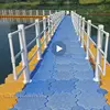 Floating bridge floating pontoon block