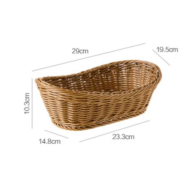 pp plastic rattan storage basket sundries basket for home