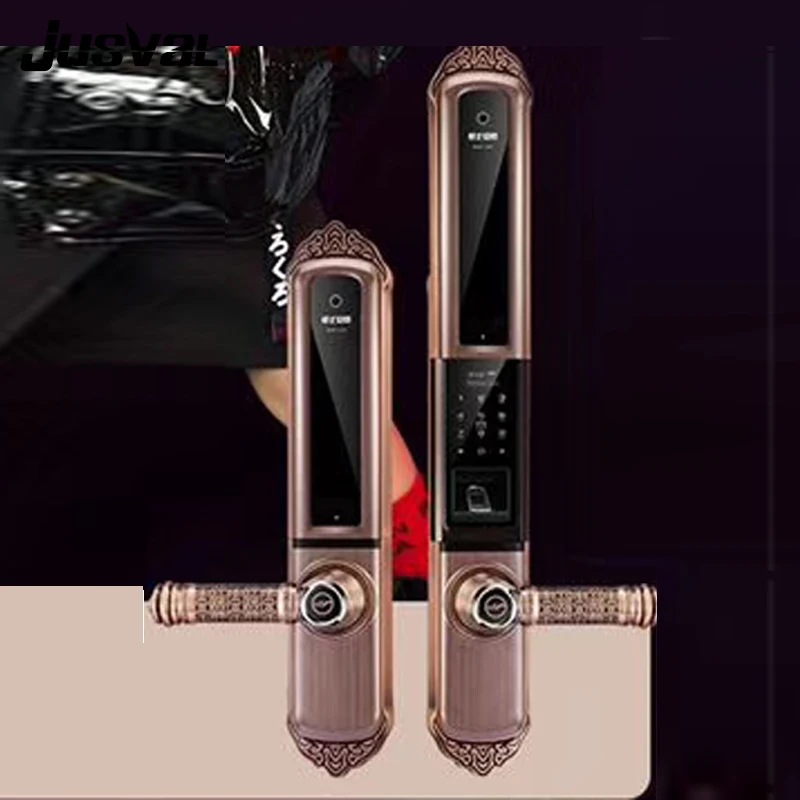 Strong mortise auto wood zigbee wireless card reader door lock for Netherlands - ANKUX.COM