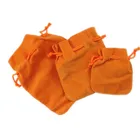 Logo Printed Velvet Jewelry Drawstring Gift Pouch