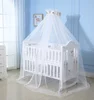 White Round Canopy Single Size Baby Bed Mosquito Net