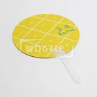 hot sale lovely cartoon design animal print hand fan pp plastic fan hand advertising fan