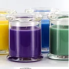 With Soy Candles Scented Glass Jar UK Clear Home Wedding Scented Soy Candle Glass Jar With Lid