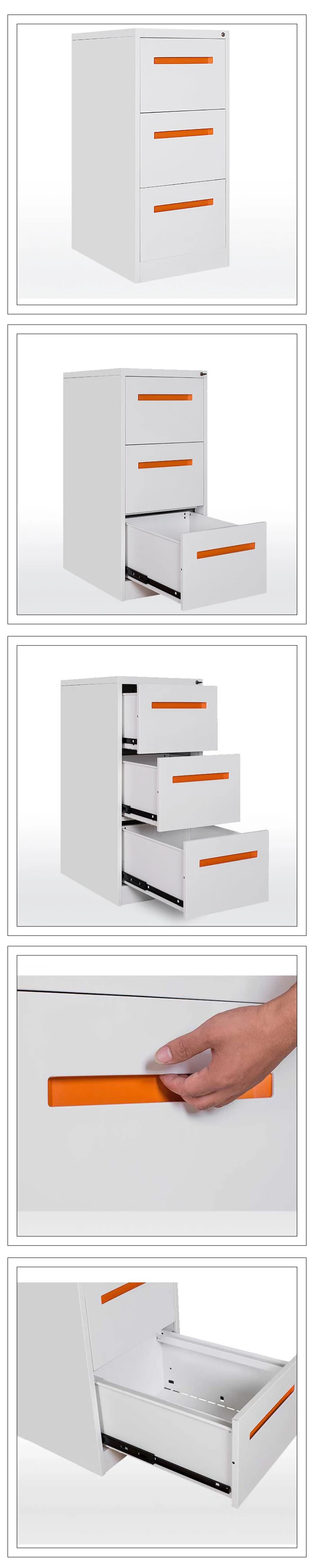 Three Drawer Vertical Metal Locking File Cabinet View Locking