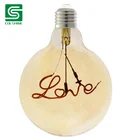 RoHS Bulb Filament Love Filament Light Bulb Vintage Edison Globe Bulbs E27