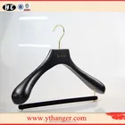 hot sale black wooden hanger for garment shop