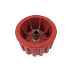Nylon material metal part over-molding screw handle plastic injection molding