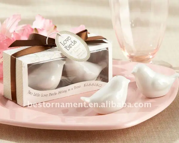 wedding gift love birds salt and pepper shakers