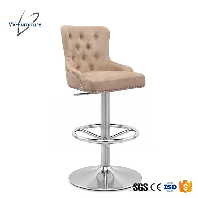 Customized Fashion Metal Bar Stool with pu seat/Swivel Barstool