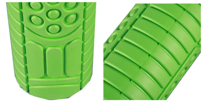 Massage roller 18" for quick post-workout recovery time tetured foam roller for yoga eercise