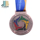 3d color custom bulk gold silver bronze medals african medallion