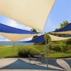 Virgin 100% HDPE UV Block Triangular Sun Shade Canopy for Pergola Outdoor