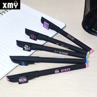 Kpop BTS Blackpink EXO GOT7 Custom Logo Black Color Gel Lnk Pen Matte Gel Pen For Student