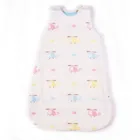 Wholesale custom cartoon baby sleeping suit 100% cotton muslin jacquard 6 layers gauze baby sleeping bag