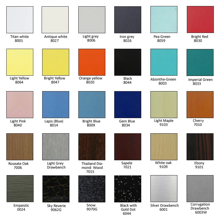 color chart