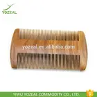 Sandalwood no static fine pocket wooden comb beard mustache comb