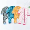 Polar Fleece Bady's Romper Pajamas Long Romper Bady Sleepwear Kids Garments Wholesales Autumn Winter Fashion Baby Clothes
