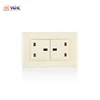 Good quality US standard PC Double 13A wall electrical socket