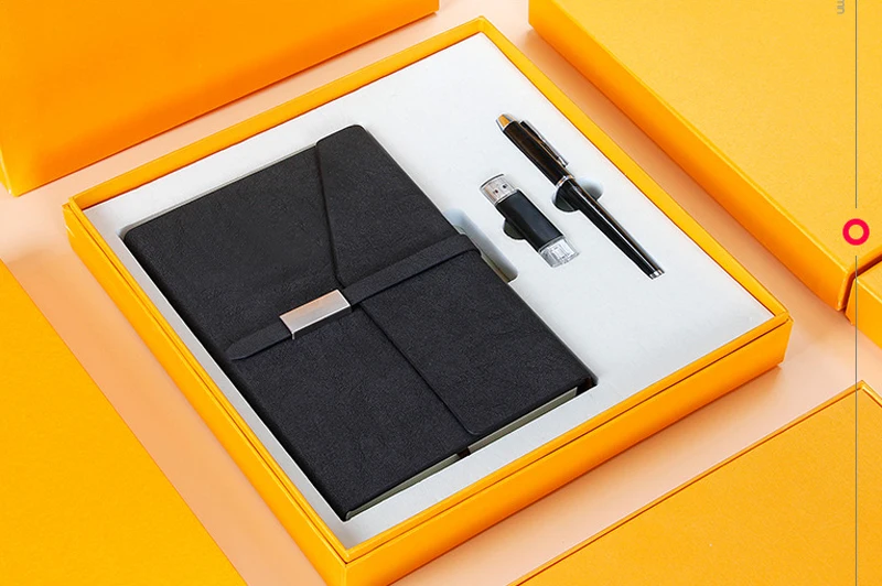 dual-used 8g u disk signature pen and notebook door gift for