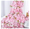High quality custom artificial fabric pink flower hanging wedding event decoration cherry blossoms sakura garland for wedding